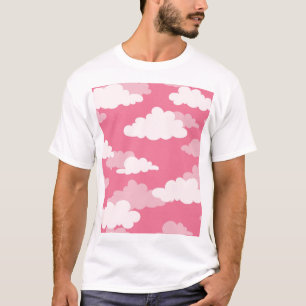 Nahtlose Wolkendecke, Vintage Textur. T-Shirt