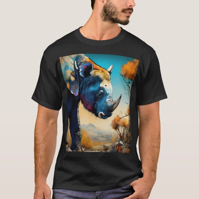 Nahtlose Zusammensetzung: Minimalistischer Surreal T-Shirt (Vorderseite)