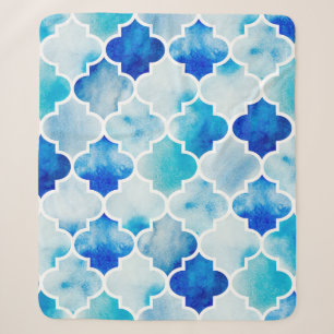 Nahtloser Aquarellhintergrund. Schöne Handtrommel Sherpadecke