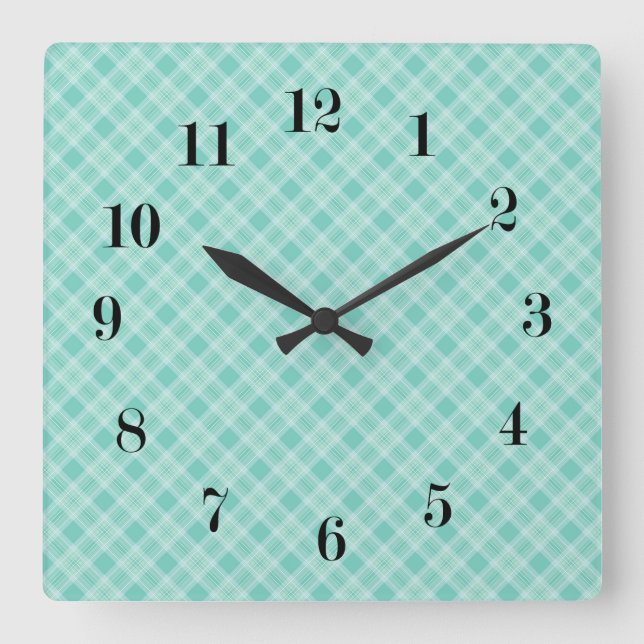 Nahtloser Ausdruck Quadratische Wanduhr (Vorderseite)