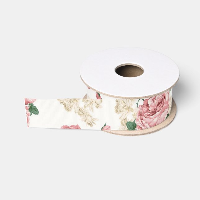 Nahtloser Blumendruck Ripsband (Spule)