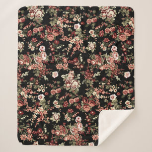 Nahtloser floraler Hintergrund: Blume Muster. Sherpadecke