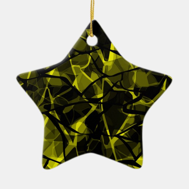 Nahtloser flüssiger, abstrakter, schwarzgrüner Mar Keramik Ornament (Vorne)