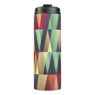Nahtloser Hintergrund mit vielen Trianglesstreet, Thermosbecher