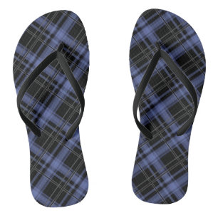 Nahtloser, karierter karierter, gestreifter Streif Flip Flops