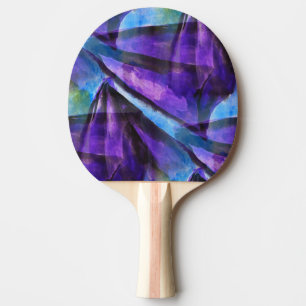 nahtloser Kubismus lila, blaue abstrakte Kunst Tischtennis Schläger