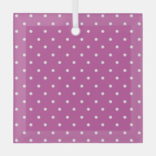 Nahtloser Magenta-Hintergrund mit Punktenmuster Ornament Aus Glas