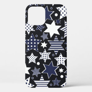 Nahtloser Musterhintergrund mit stilisierter Stars Case-Mate iPhone Hülle