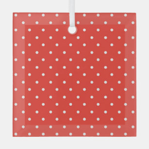 Nahtloser roter Hintergrund mit Punkten Ornament Aus Glas