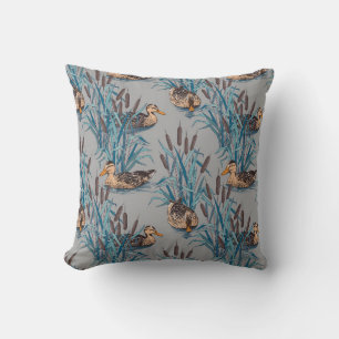 nahtloser Schwarzer Baum mit farbigen Blume Kissen