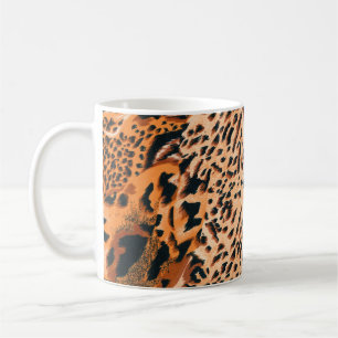 Nahtloser Tiger, Leopard und Jaguar. Nahtloser Tex Kaffeetasse