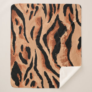 Nahtloser Tiger, Leopardenmuster Sherpadecke