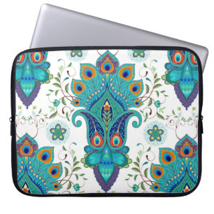 Nahtloser Vintager Hintergrund mit orientalischem Laptopschutzhülle