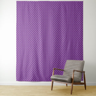 Nahtloser violetter Hintergrund mit Punktenmuster Wandteppich