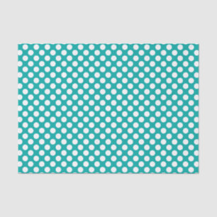 Nahtloser weißer Polka-Punkt - Anpassbarer Hinterg Seidenpapier