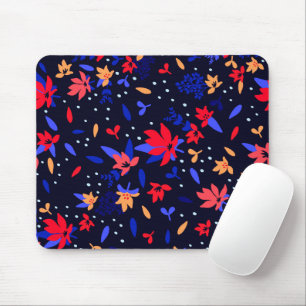 Nahtloses Abstraktes Blumenmuster Mousepad