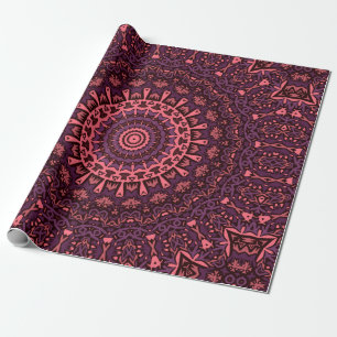 Nahtloses abstraktes Ziermosaik Kaleidoskop p Geschenkpapier