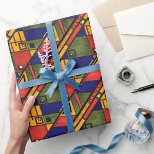 Nahtloses afrikanisches Ethno-Muster Geschenkpapier