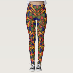 Nahtloses afrikanisches Ethno-Muster Leggings