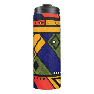 Nahtloses afrikanisches Ethno-Muster Thermosbecher