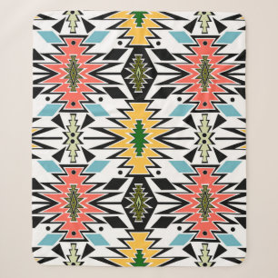 Nahtloses afrikanisches Ziermuster-Backgro Sherpadecke