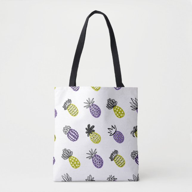 Nahtloses Ananas-Muster Tasche (Vorderseite)