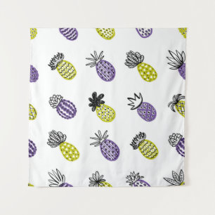 Nahtloses Ananas-Muster Wandteppich