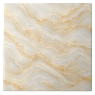 Nahtloses Beiges Gold Marmor Onyx Muster Fliese