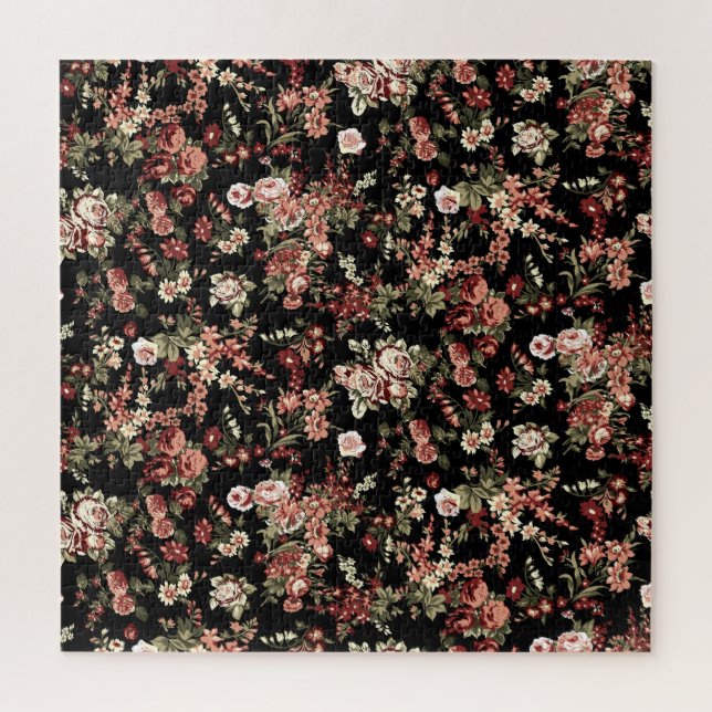 Nahtloses Blumenhintergrundmuster: Blumenmuster. (Vertikal)