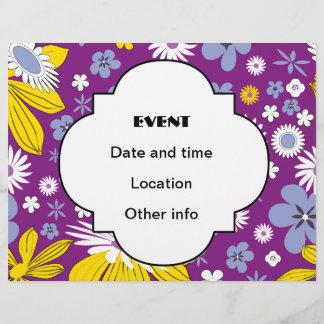 Nahtloses Blumenmuster Flyer