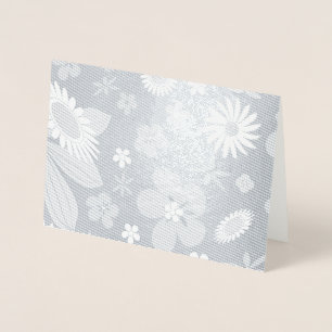 Nahtloses Blumenmuster Folienkarte