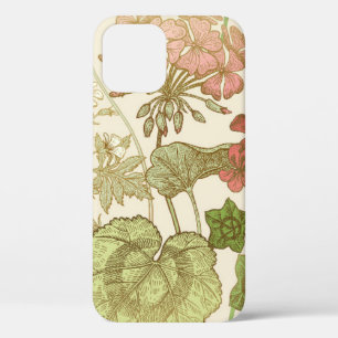 Nahtloses Blumenmuster. Grüne Blätter, rosa Gera Case-Mate iPhone Hülle