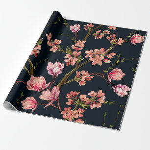 Nahtloses Blumenmuster Hintergrund mit handgezeich Geschenkpapier