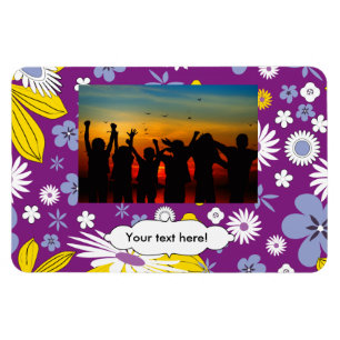 Nahtloses Blumenmuster Magnet