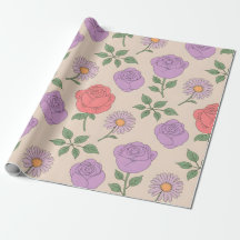 Nahtloses Blumenmuster mit farbenfrohen Rose