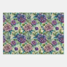 Nahtloses Blumenmuster Möbel-Decoupage
