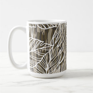 Nahtloses Botanisches Bottom Lands Camo Kaffeetasse