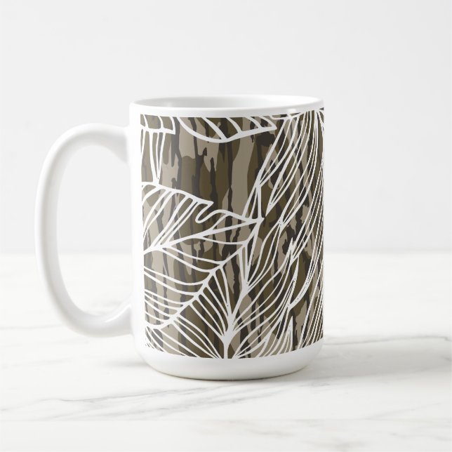 Nahtloses Botanisches Bottom Lands Camo Kaffeetasse (Links)