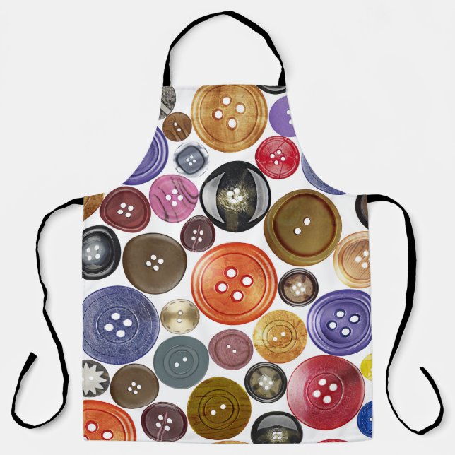 Nahtloses Chic: High-Res-Button-Set Schürze (Vorderseite)