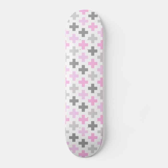 Nahtloses Cross-Muster-Skateboard Skateboard (Vorderseite)