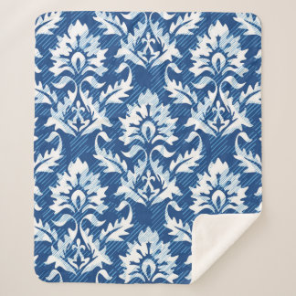 Nahtloses Damastmuster Sherpadecke