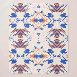 nahtloses farbenfrohes Hipster-Muster mit geometr Sherpadecke