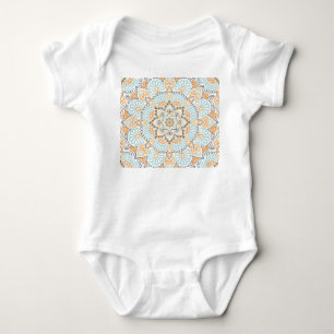 Nahtloses Fliesenmuster: dekoratives, vielseitiges Baby Strampler