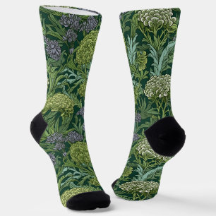 Nahtloses florales Muster im Stil von William Morr Socken