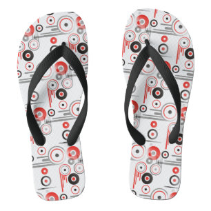 Nahtloses geometrisches abstraktes Design + Ihre I Flip Flops