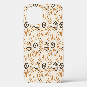 Nahtloses geometrisches Batik-Blumenmuster auf Her iPhone 12 Hülle