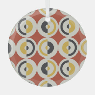 Nahtloses geometrisches farbenfrohes Kreismuster Ornament Aus Glas