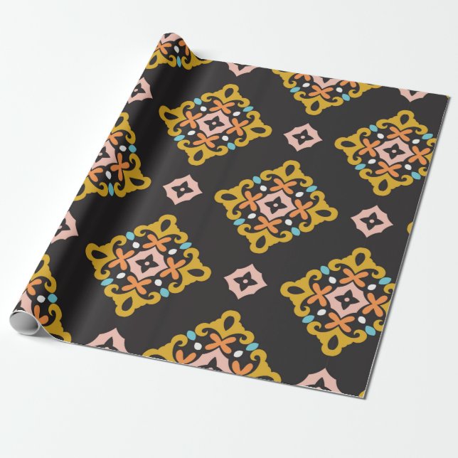 Nahtloses geometrisches Muster. Abstraktes Texturd Geschenkpapier (Ungerollt)