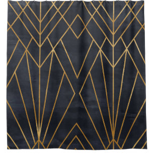 Nahtloses geometrisches Muster auf Papiertextur. A Duschvorhang
