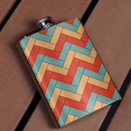 Nahtloses geometrisches Muster Flachmann